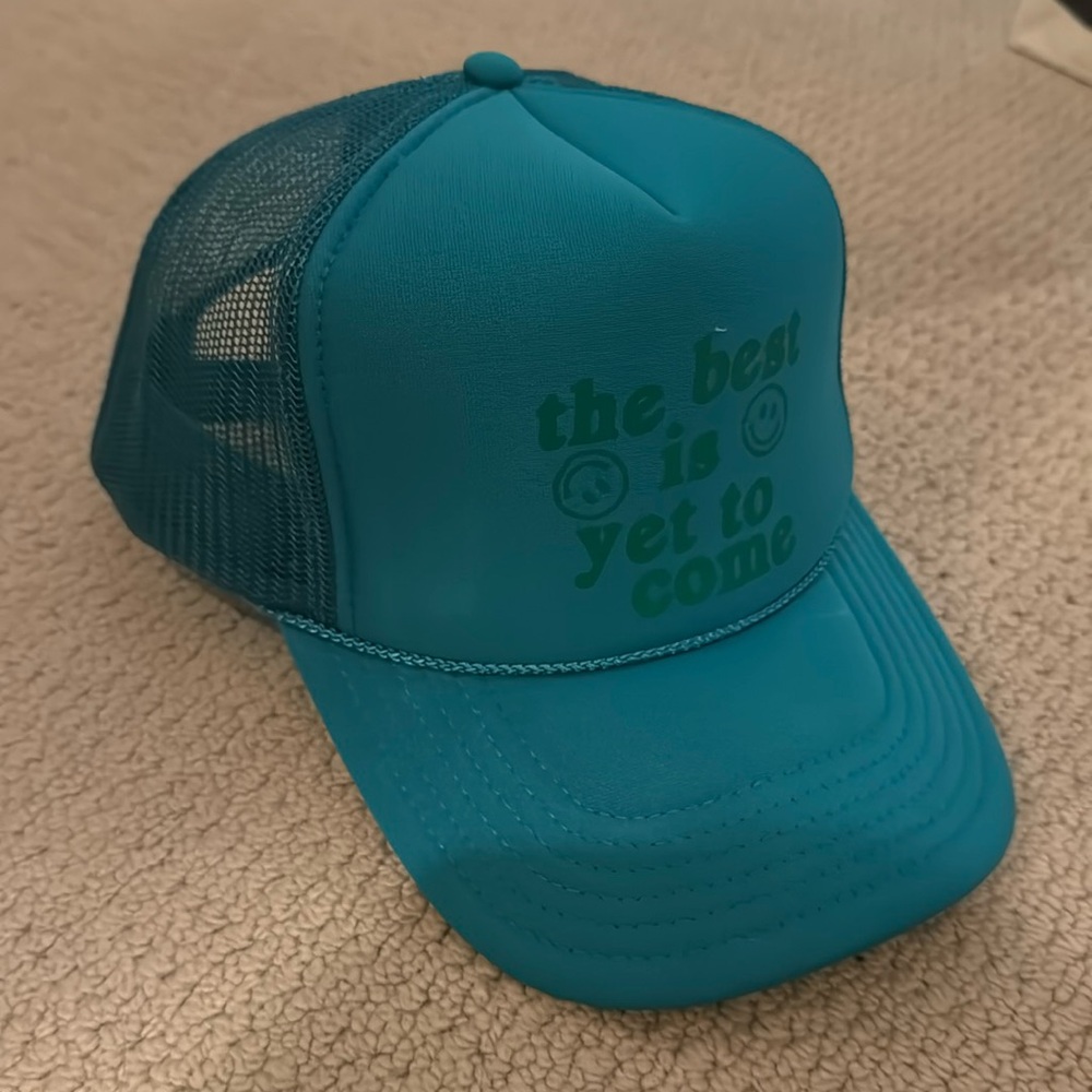 Green trucker hat